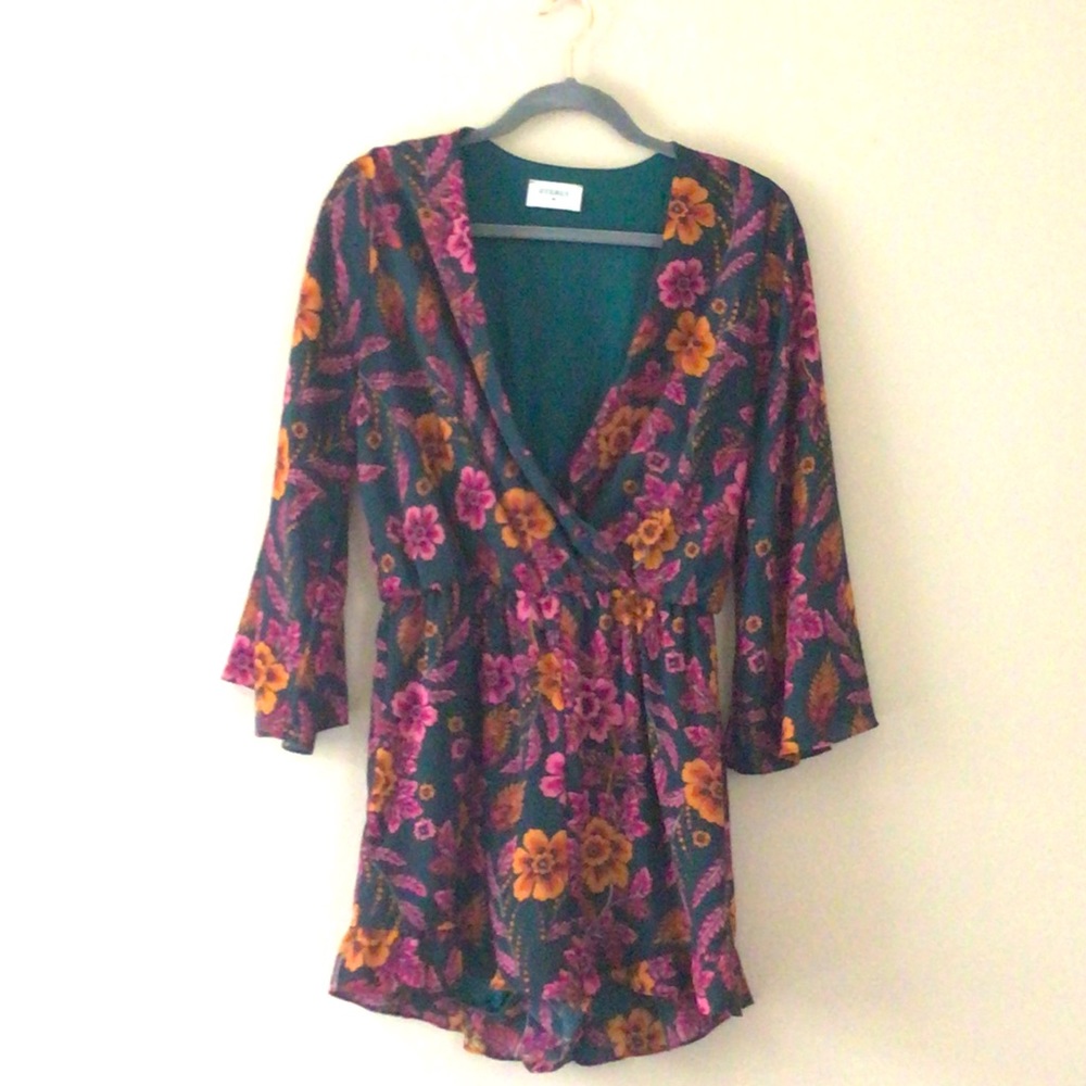 Floral Long Sleeve Romper